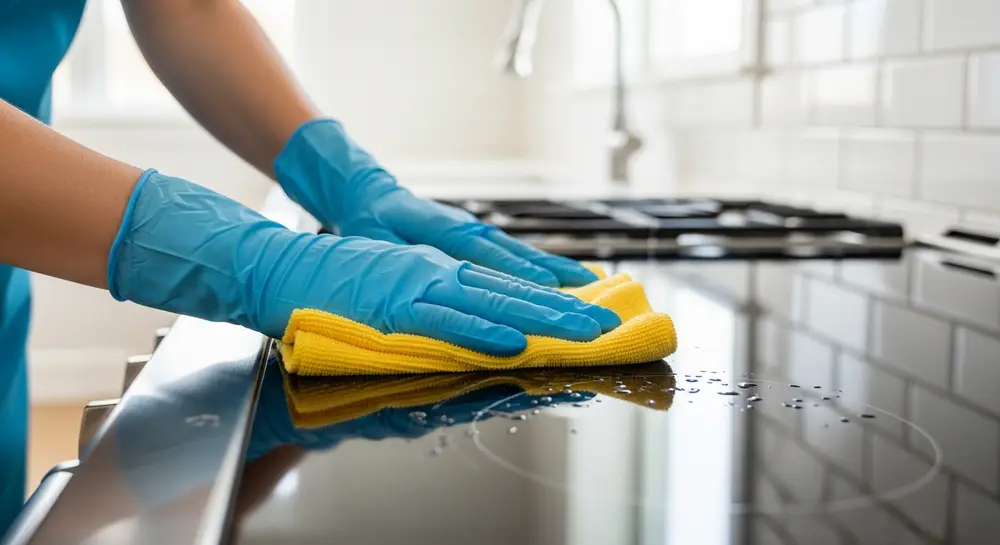 Professional cleaning detail work